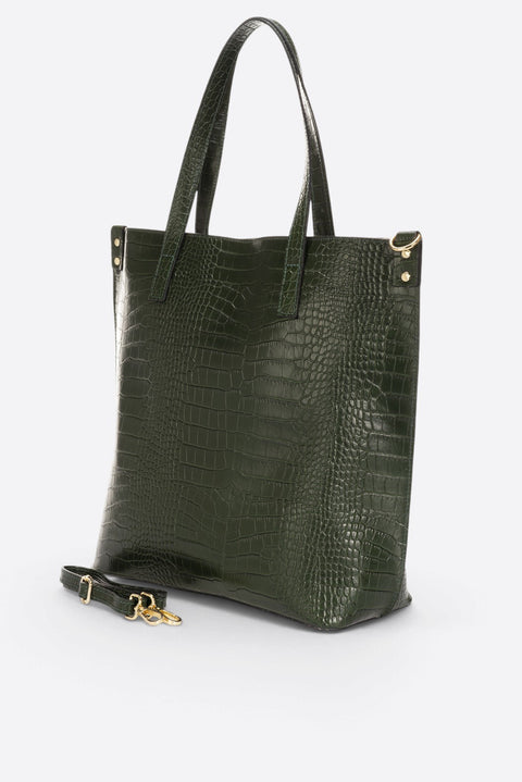 BRENDA leather shoulder bag - Green