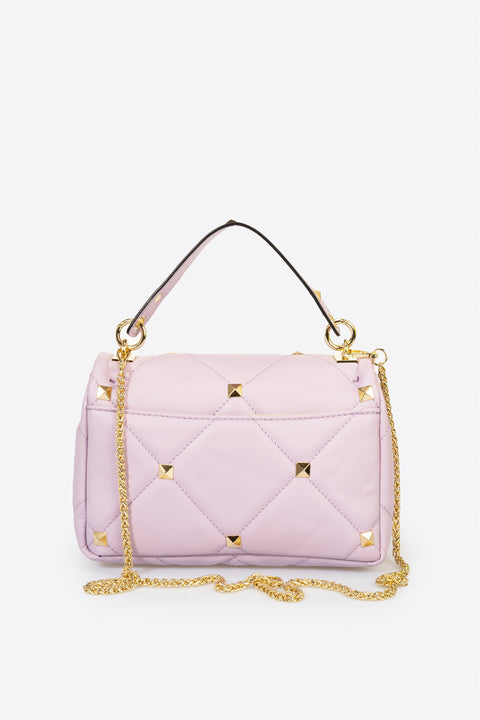 KYLIE leather top handle bag - Rosa