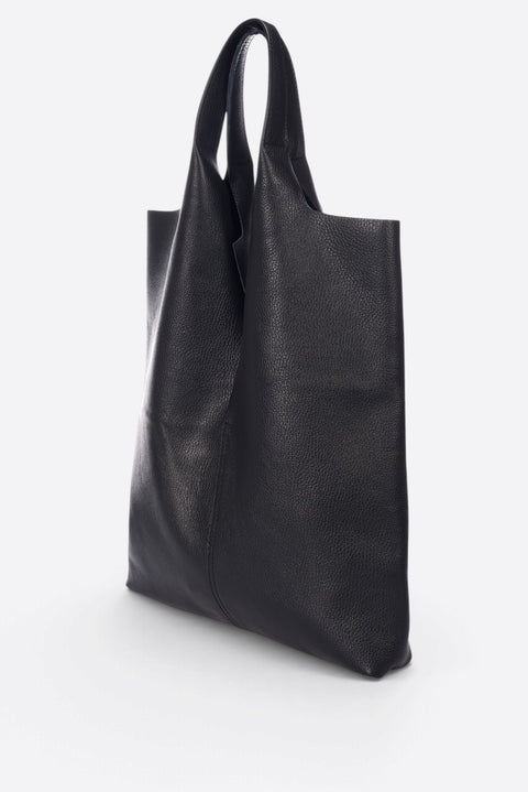 ARINA leather tote bag - Black