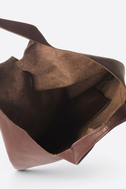 ARINA leather tote bag - Brown