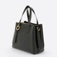 MAREN leather top handle bag - Black