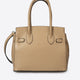 JUNE leather top handle bag - Taupe