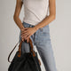 ARIA suede tote bag - Black