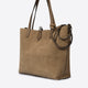 ODETTE suede tote bag - Taupe