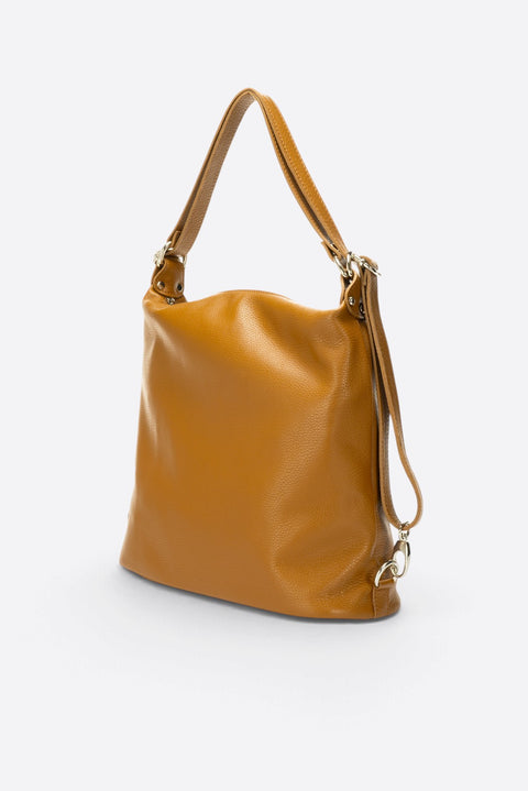 CORDELIA leather backpack - Cuoio