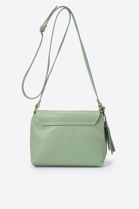ASTER leather crossbody bag - Menta