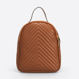 PAOLA Sac à dos en cuir - Cognac