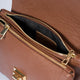 MAISIE leather crossbody bag - Brown