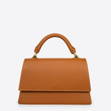 ASTRID Sac à main en cuir - Cognac