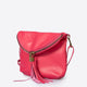 AGATHA leather crossbody bag - Fuxia