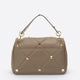KYLIE leather top handle bag - Taupe