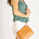ASTER leather crossbody bag - Cuoio