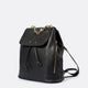 CORA leather backpack - Black