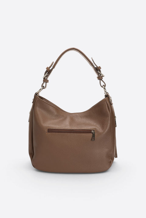 UMA leather top handle bag - Marrone