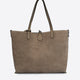 ODETTE suede tote bag - Fango