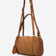 NOOR leather bowling bag - Cognac