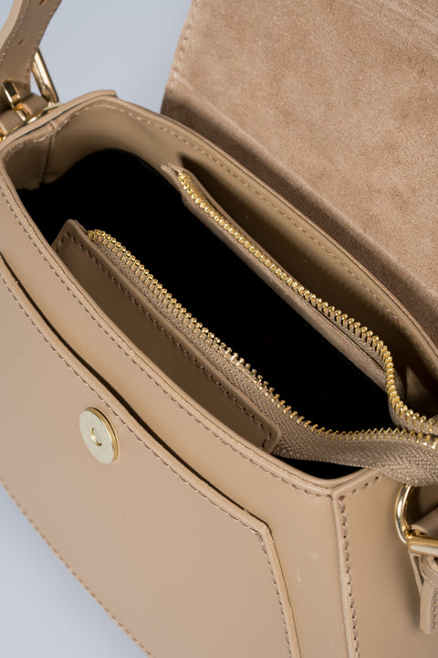 EDNA leather shoulder bag - Fango