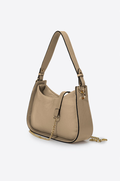 ECHO leather top handle bag - Cappuccino