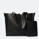 NIOBE leather tote bag - Black