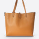 NIOBE leather tote bag - Cognac
