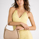 ECHO leather top handle bag - Cappuccino