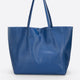 CLOTILDE leather tote bag - Blue