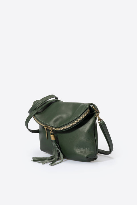 AGATHA leather crossbody bag - Verde