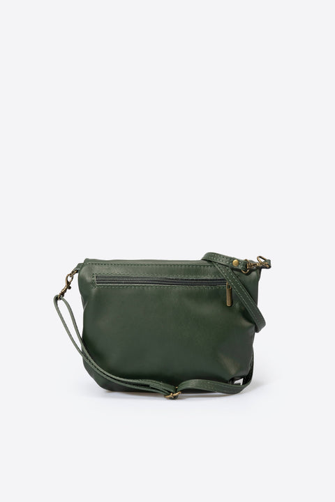 AGATHA leather crossbody bag - Verde
