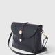FREYA leather crossbody bag - Black
