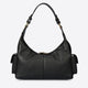 LOUISE leather top handle bag - Black