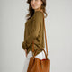 KIRA leather top handle bag - Cognac