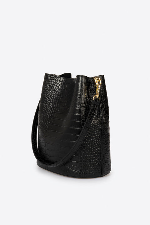 CAPRICE leather shoulder bag - Black