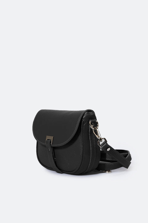BELA leather crossbody bag - Nero