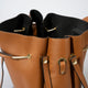 DIONE leather top handle bag - Cuoio