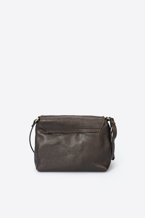 ASTER leather crossbody bag - Brown