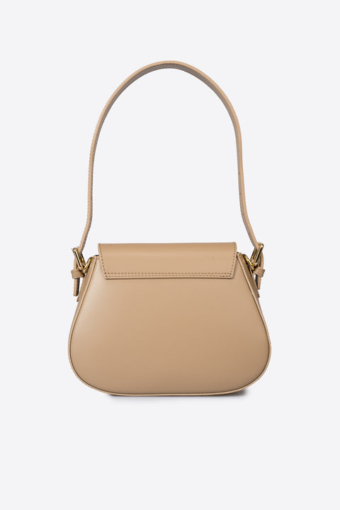 EDNA leather shoulder bag - Fango