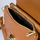 MAISIE leather crossbody bag - Cognac