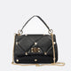 KYLIE leather top handle bag - Black