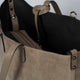 ODETTE suede tote bag - Fango