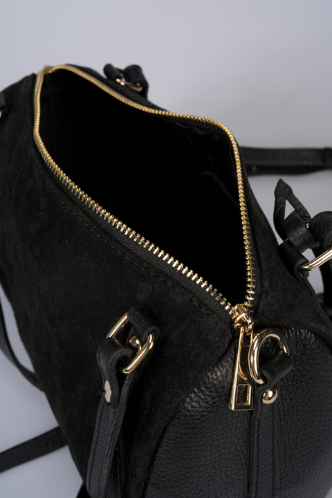 NOOR leather bowling bag - Black