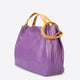 AZALEA leather top handle bag - Lilla