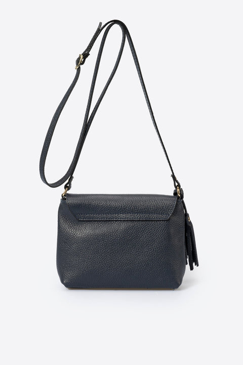 ASTER leather crossbody bag - Blu