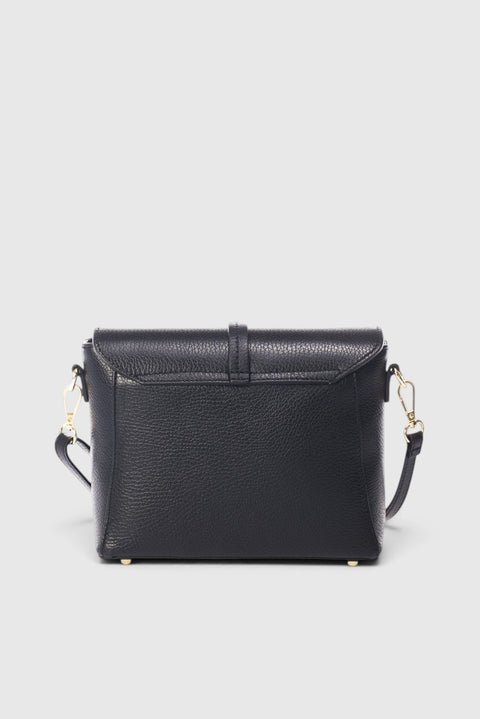 FREYA leather crossbody bag - Black