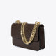 CALLIE leather crossbody bag - Dark Brown