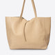 CLOTILDE leather tote bag - Crema
