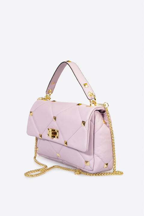 KYLIE leather top handle bag - Rosa