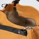 AZALEA leather top handle bag - Cuoio+Black