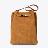PHOEBE Sac porté épaule en cuir - Cognac