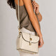 FREYA leather crossbody bag - Beige