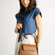 EDNA leather shoulder bag - Cuoio